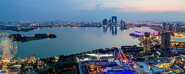918博天堂科技2021年5月13日举行环金鸡湖健走活动